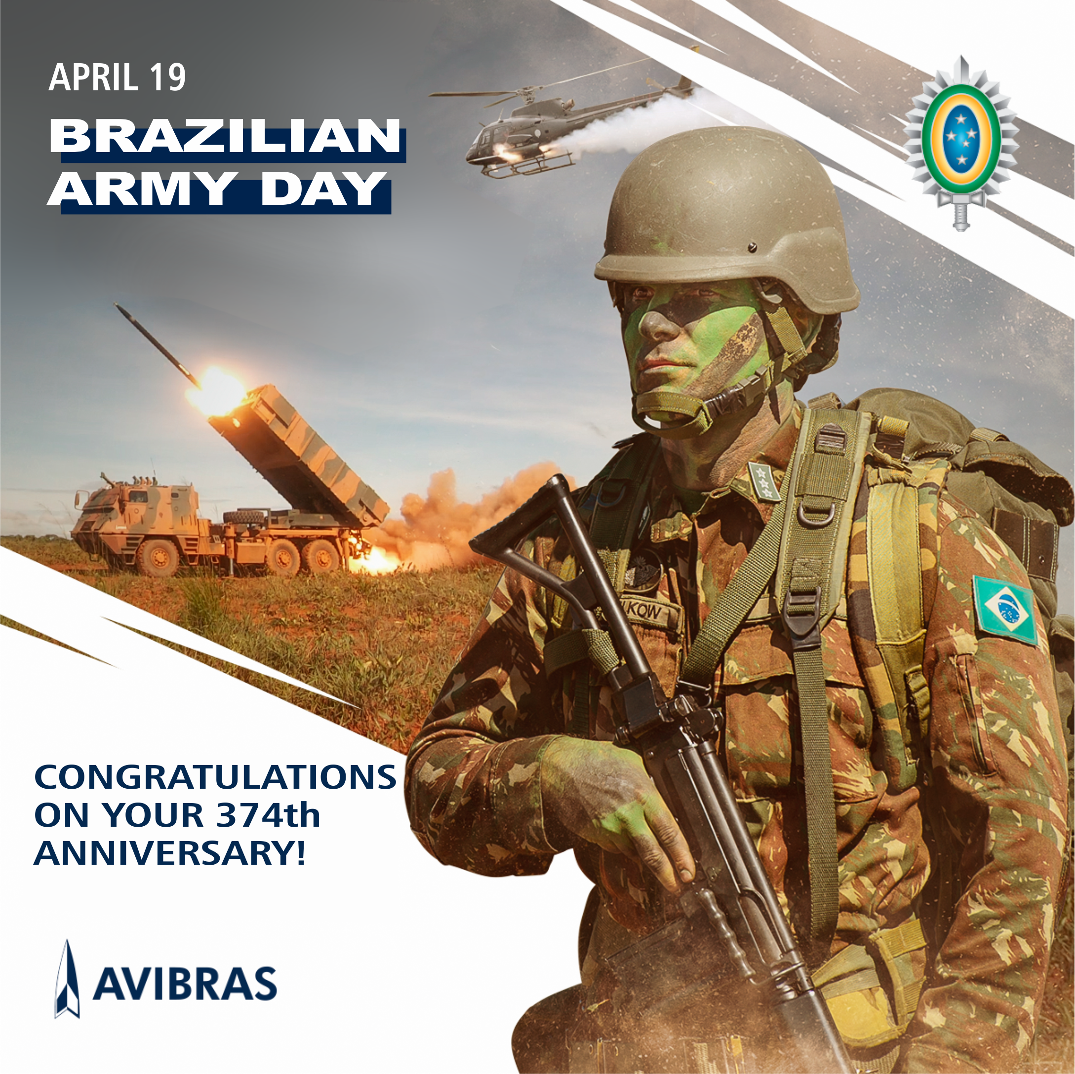 Avibras’ tribute to the Brazilian Army Day 